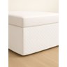 Saia Box King Matelassê Ultrassônico com Elástico Cor Branco 1 Peça - 3