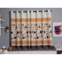 Ver imagem 4 de Kit 4 Capas de Cadeira + Toalha de Mesa + Cortina Sala de Jantar Cozinha Dos Sonhos Completa Estampa