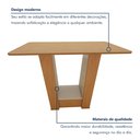 Ver imagem 6 de Mesa de Jantar 4 Lugares Tampo MDF Apogeu Marrom Amêndoa/Off White