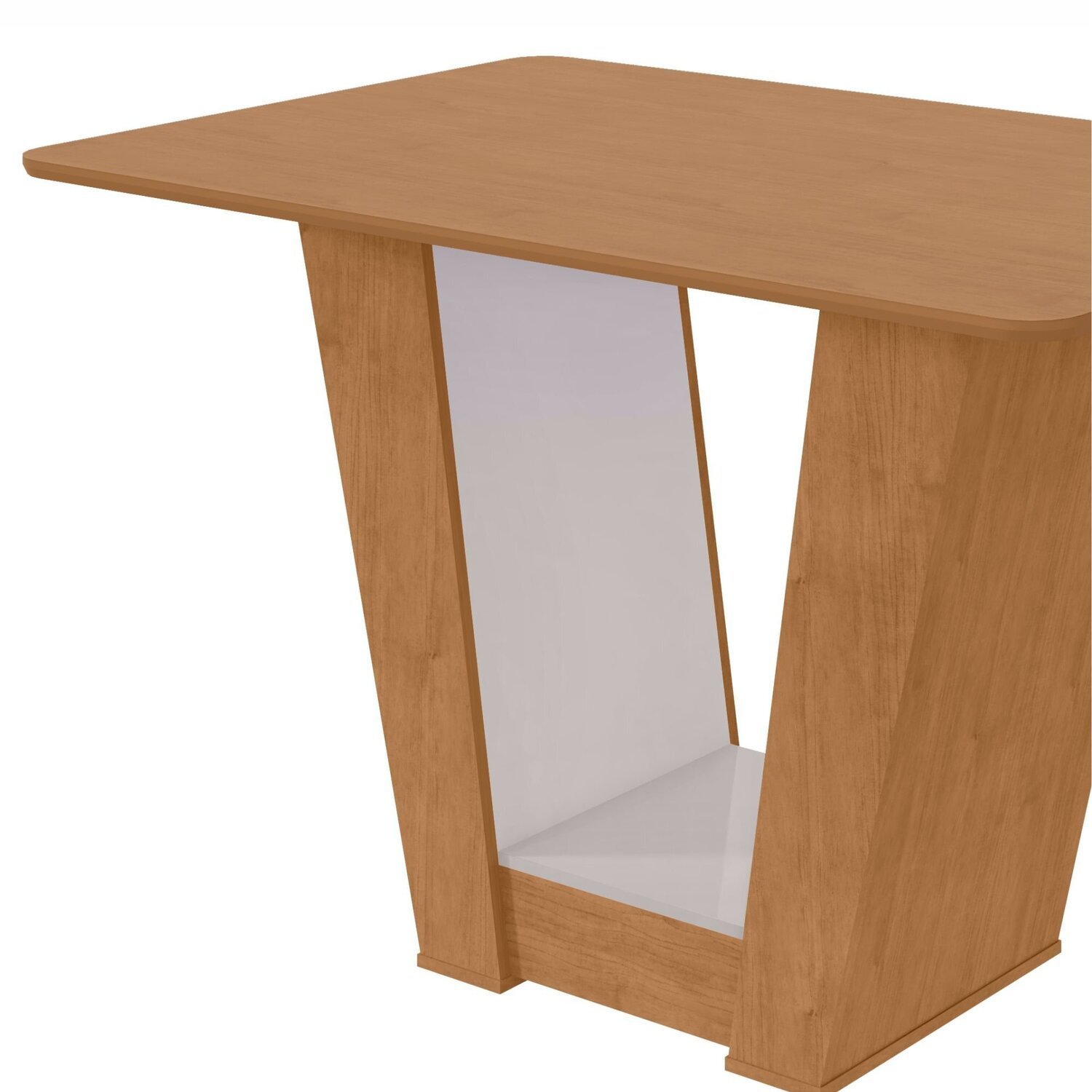 Mesa de Jantar 120x80cm Tampo Mdf no Glass Apogeu - 11