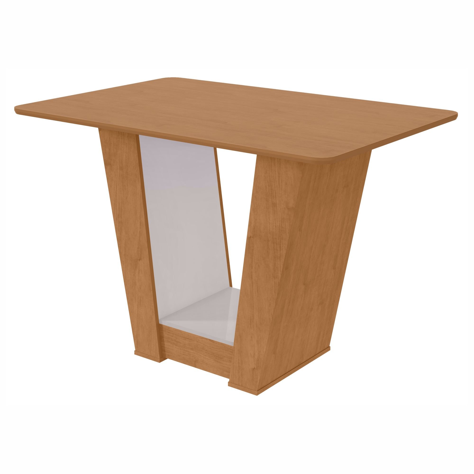 Mesa de Jantar 120x80cm Tampo Mdf no Glass Apogeu - 11