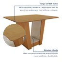 Ver imagem 5 de Mesa de Jantar 4 Lugares Tampo MDF Apogeu Marrom Amêndoa/Off White