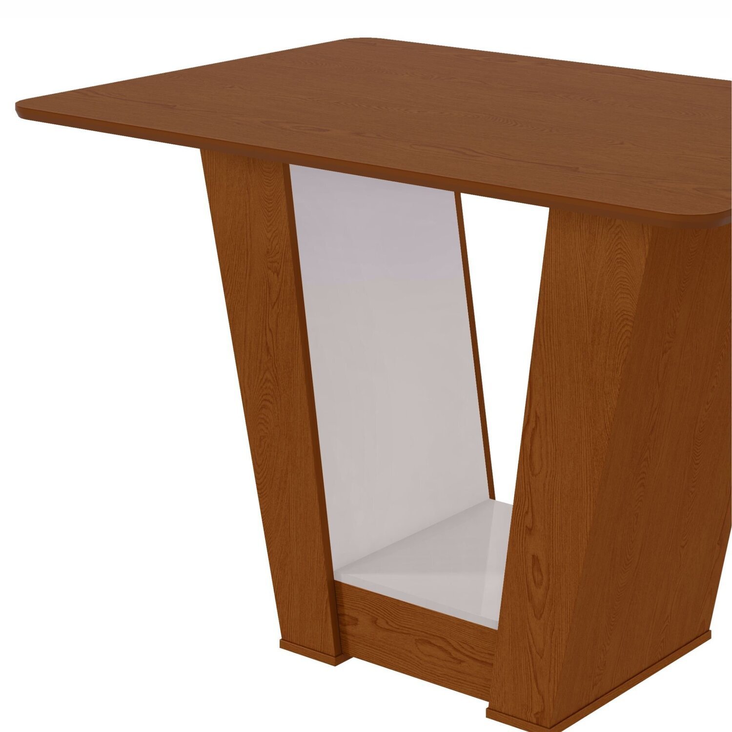 Mesa de Jantar 120x80cm Tampo Mdf no Glass Apogeu - 11