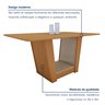 Mesa de Jantar Retangular 6 Lugares 170cm Tampo Mdf no Glass Apogeu - 4