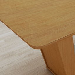 Mesa de Jantar Retangular 6 Lugares 170cm Tampo Mdf no Glass Apogeu - 11
