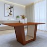 Mesa de Jantar Retangular 6 Lugares 170cm Tampo Mdf no Glass Apogeu - 2