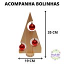 Ver imagem 4 de Arvore de Natal Pequena Mini Arvore de Mesa com Bolinhas: Vermelha