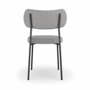 Ver imagem 7 de Kit 2 Cadeiras Sala de Jantar Lisa Pés Preto Linho Cinza m² - Monari Design
