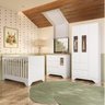 Quarto de Bebê Completo Guarda-roupa e Cômoda com Janelas e Berço 100% Mdf Ravy Espresso Móveis - 1