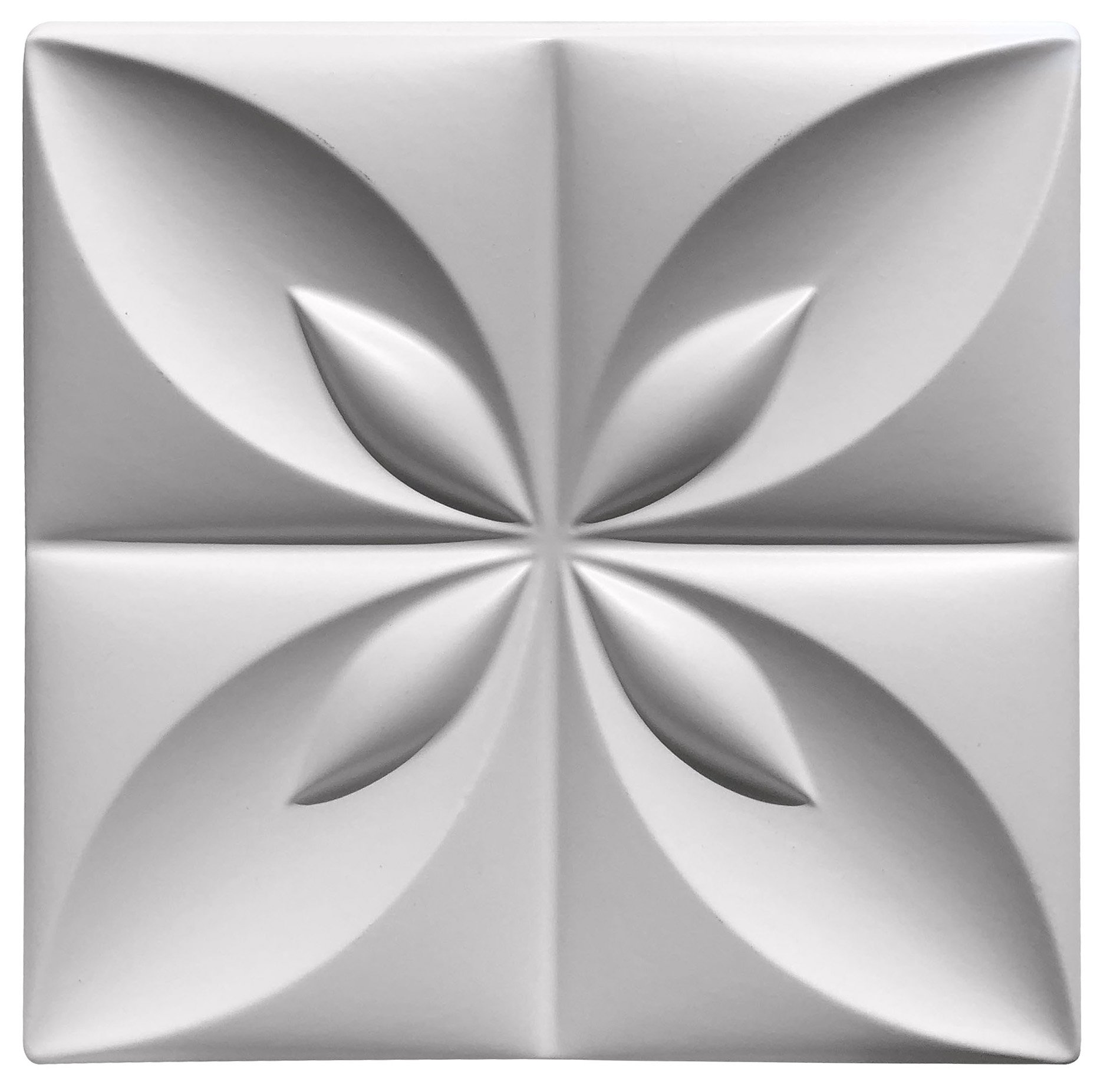 Forma 3D Gesso e Cimento ABS - Flor do Oriente 50x50 - 2