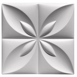 Forma 3D Gesso e Cimento ABS - Flor do Oriente 50x50 - 2
