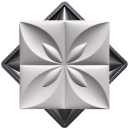 Forma 3D Gesso e Cimento ABS - Flor do Oriente 50x50 - 7