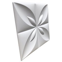 Forma 3D Gesso e Cimento ABS - Flor do Oriente 50x50 - 1