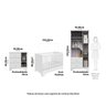 Quarto de Bebê Completo Guarda-roupa e Cômoda e Berço Minicama 100% Mdf Ravy Espresso Móveis - 3