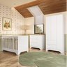 Quarto de Bebê Completo Guarda-roupa e Cômoda e Berço Minicama 100% Mdf Ravy Espresso Móveis - 1