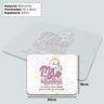 Mouse Pad Flork Mães - Mãe de Menina - 22x18 - 3