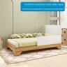 Quarto de Bebê Completo Guarda-roupa e Cômoda e Berço Minicama 100% Mdf Ravy Espresso Móveis - 6