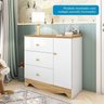 Quarto de Bebê Completo Guarda-roupa e Cômoda e Berço Minicama 100% Mdf Ravy Espresso Móveis - 8