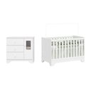 Ver imagem 2 de Quarto de Bebê Cômoda 1 Porta com Janela e Berço Minicama 100% Mdf Ravy Espresso Móveis