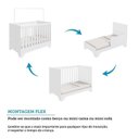 Ver imagem 5 de Quarto de Bebê Cômoda 1 Porta com Janela e Berço Minicama 100% Mdf Ravy Espresso Móveis