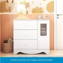 Ver imagem 7 de Quarto de Bebê Cômoda 1 Porta com Janela e Berço Minicama 100% Mdf Ravy Espresso Móveis