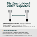 Ver imagem 3 de Suporte Mão Francesa 2 Un 30cm Branco Grapa de Parafusar Parede Granito Pia Banheiro Fixar Mármore