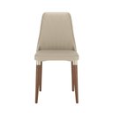 Ver imagem 5 de Conjunto de Jantar Mesa c/Vidro 1,60 Addar 6 Cadeiras Loren - PU Off White com Champanhe
