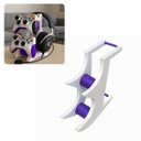 Ver imagem 2 de Suporte para Dois Controles e Headset com Design Compacto Ideal para Mesa Gamer ou Escritório - Bran