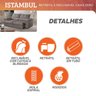 Sofá Retrátil e Reclinável Istambul Caixa Zero 2,40m Pillow de 15cm - Movenzo Estofados - 4
