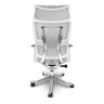 Cadeira Presidente Escritório Ergonômica Gogo Chair Go-404 - Branca - 4