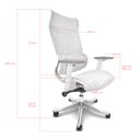 Ver imagem 5 de Cadeira Presidente Escritório Ergonômica Gogo Chair Go-404 - Branca