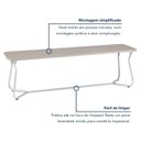 Ver imagem 4 de Banco Estilo Retrô 136cm X 42cm Vareta