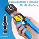 Ver imagem 6 de Alicate Crimpar Rj45 Rj11 Rj12 Cabo de Rede Conector Vazado