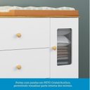 Ver mais imagens de Quarto Infantil com Guarda-roupa 3 Portas e Cômoda com Janelas 100% Mdf Cocada Espresso Móveis