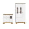 Quarto Infantil com Guarda-roupa 3 Portas e Cômoda com Janelas 100% Mdf Cocada Espresso Móveis - 2