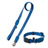 Coleira Ajustável e Guia para Cães Azul Marinho - M - 6