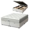 Cama Box Baú Casal Queen Colchão Molas Ensacadas Granville com Pillow Branco Probel - 1