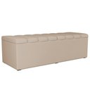Ver imagem 1 de Calçadeira Recamier Baú para Cama de Casal King Dália 195x50 Cm W01 Suede Bege - Lyam