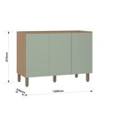 Ver imagem 4 de Balcão Modulado 120cm (sem Tampo) de Pia 3 Portas Slim Luciane