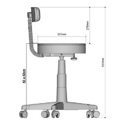 Kit 5 Macas Estética com Massagem com 5 Cadeira Mocho e 1 Escada Corino Preto Sofa Store - 9