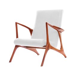 Poltrona para Leitura Courissimo Branco Vk Anos 50 - 1