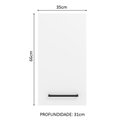 Ver imagem 3 de Armário de Cozinha Aéreo 35 cm 1 Porta Branco Agata Madesa