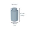 Porta Sabonete Liquido Pump Banheiro Bold Azul 300ml ou - 5