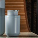 Ver imagem 4 de Porta Sabonete Liquido Pump Banheiro Bold Azul 300ml ou
