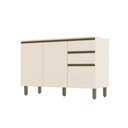 Ver imagem 3 de Balcão 120CM Henn 3 Portas 2 Gavetas Connect C66-139 Off White SE