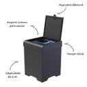 Ver imagem 2 de Conjunto Escorredor Lixeira e Dispenser para Cozinha - Stolf