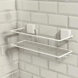 Porta Shampoo de Parede Branco Decotec