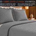 Ver imagem 2 de Cobre Leito King Bordado Classic 300 Fios Super Macio:Cinza