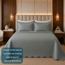 Ver imagem 5 de Cobre Leito King Bordado Classic 300 Fios Super Macio:Cinza