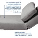 Ver imagem 7 de Poltrona Cama sem Braço Reclinável Fold CabeCasa MadeiraOriginals Cinza Bouclé Grafite
